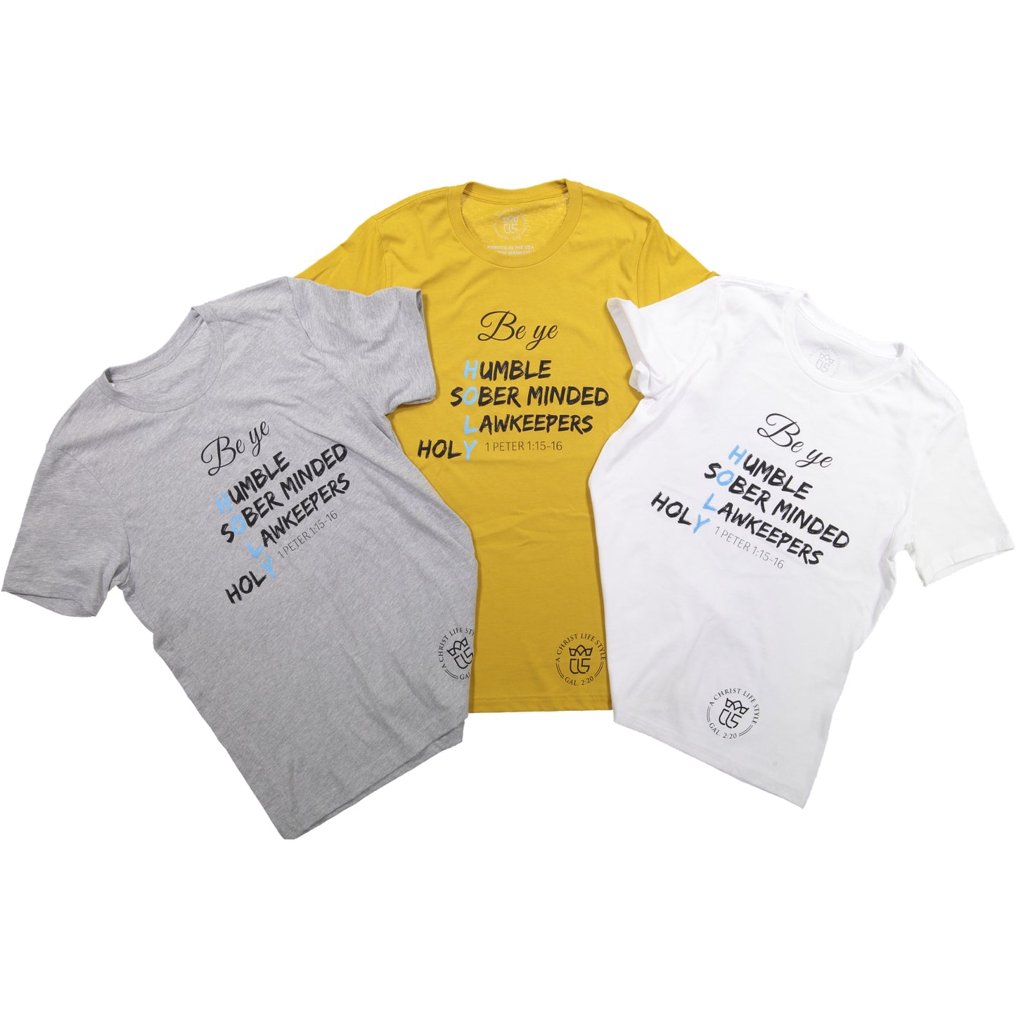 Be Ye Holy! Grey Tee