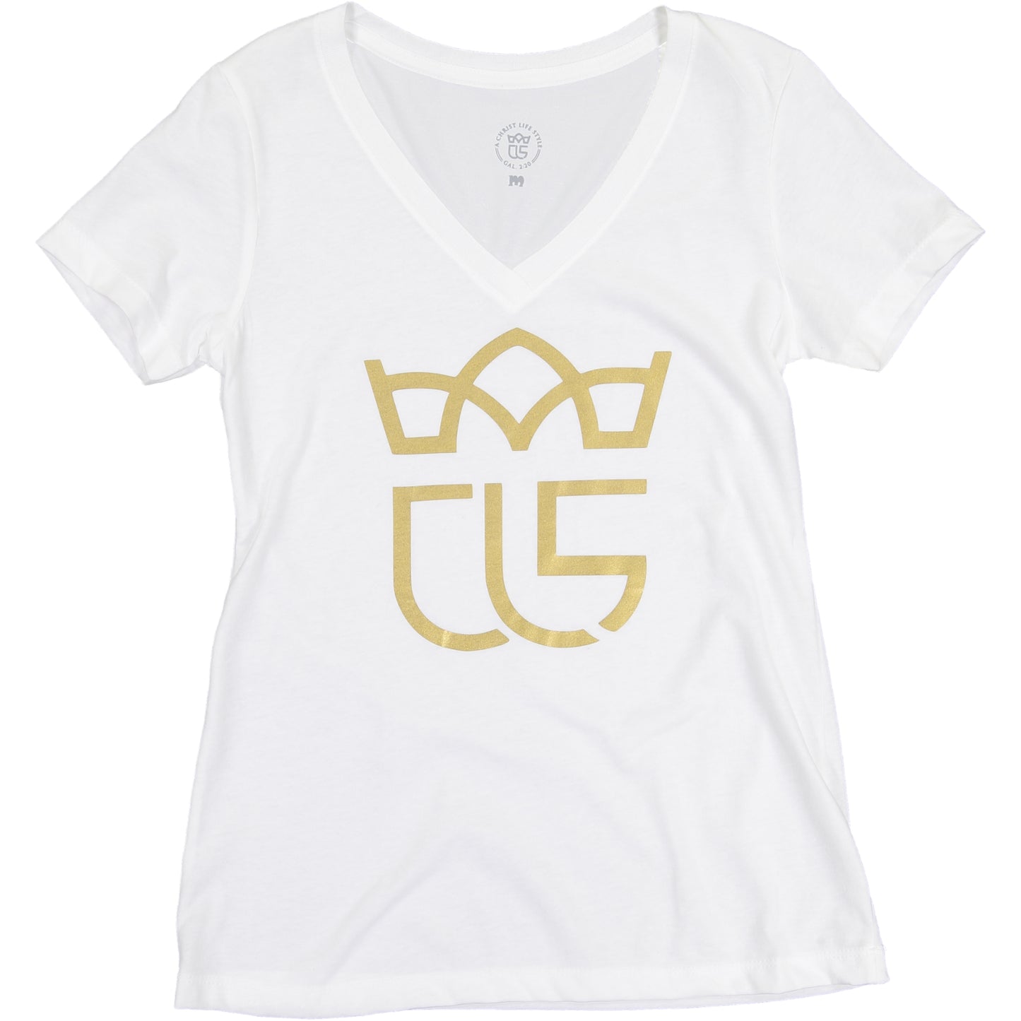 "Crowned" Christ Life Womens' White Tee