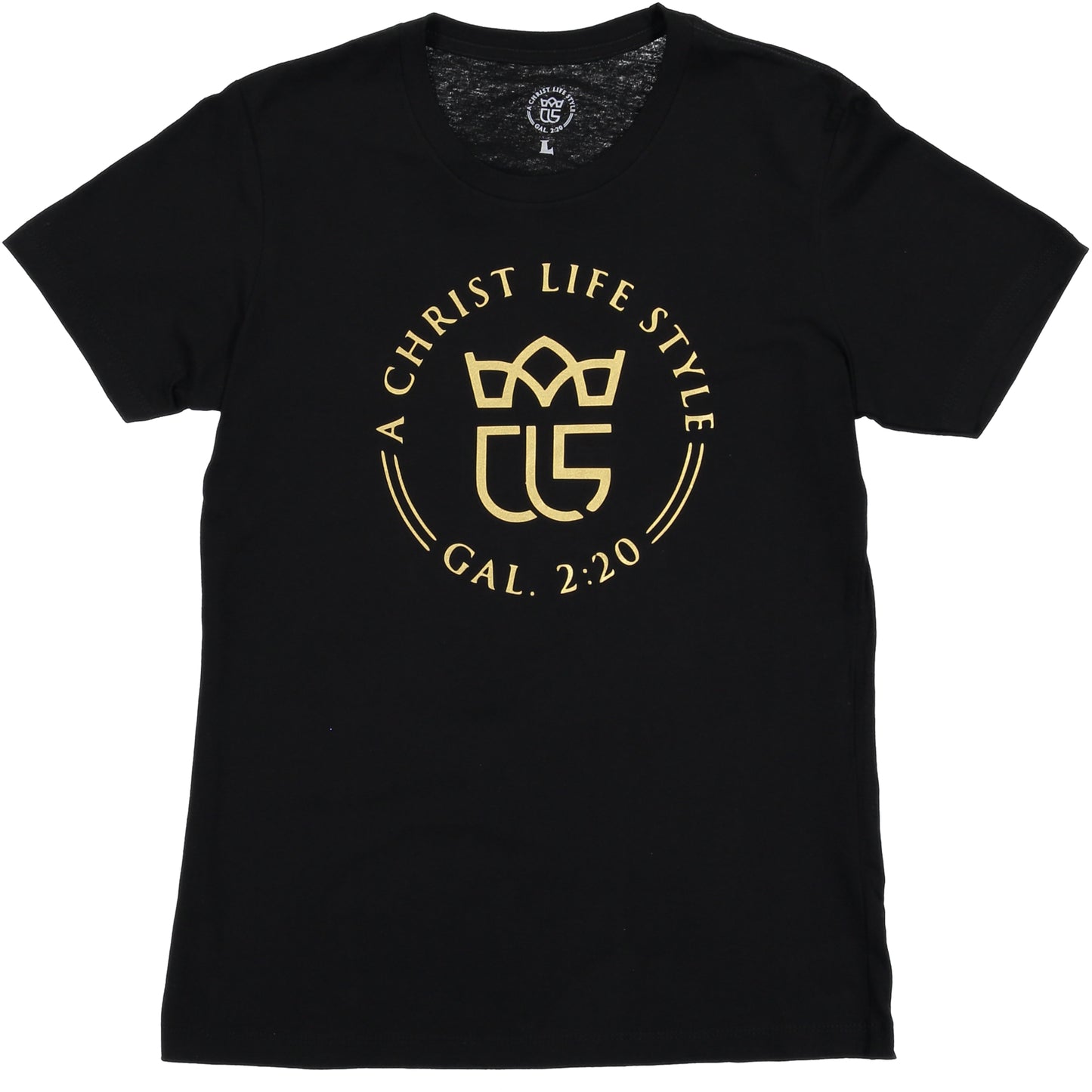 Christ Life! Official Logo Black Womens' Tee