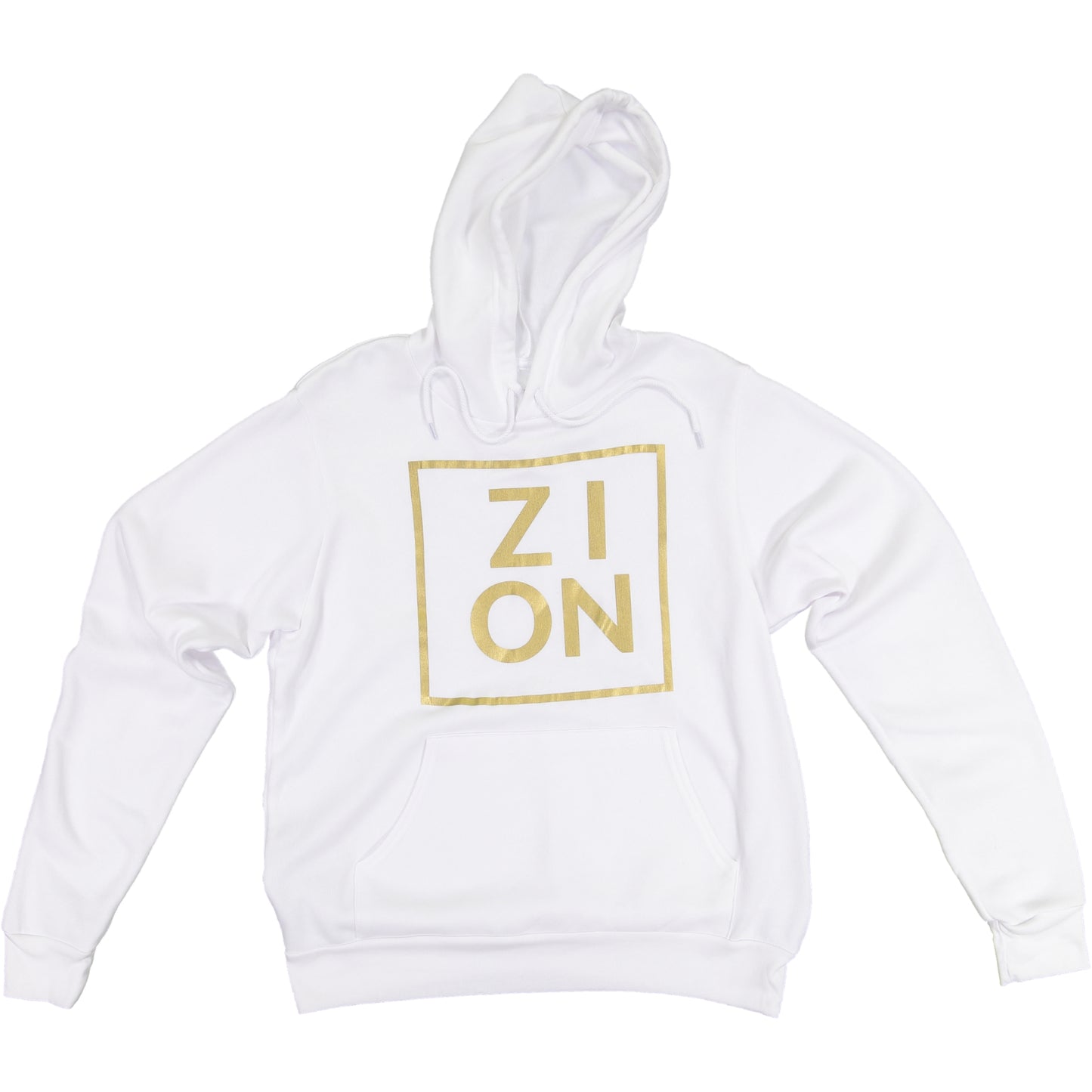 "ZION" White Hoodie
