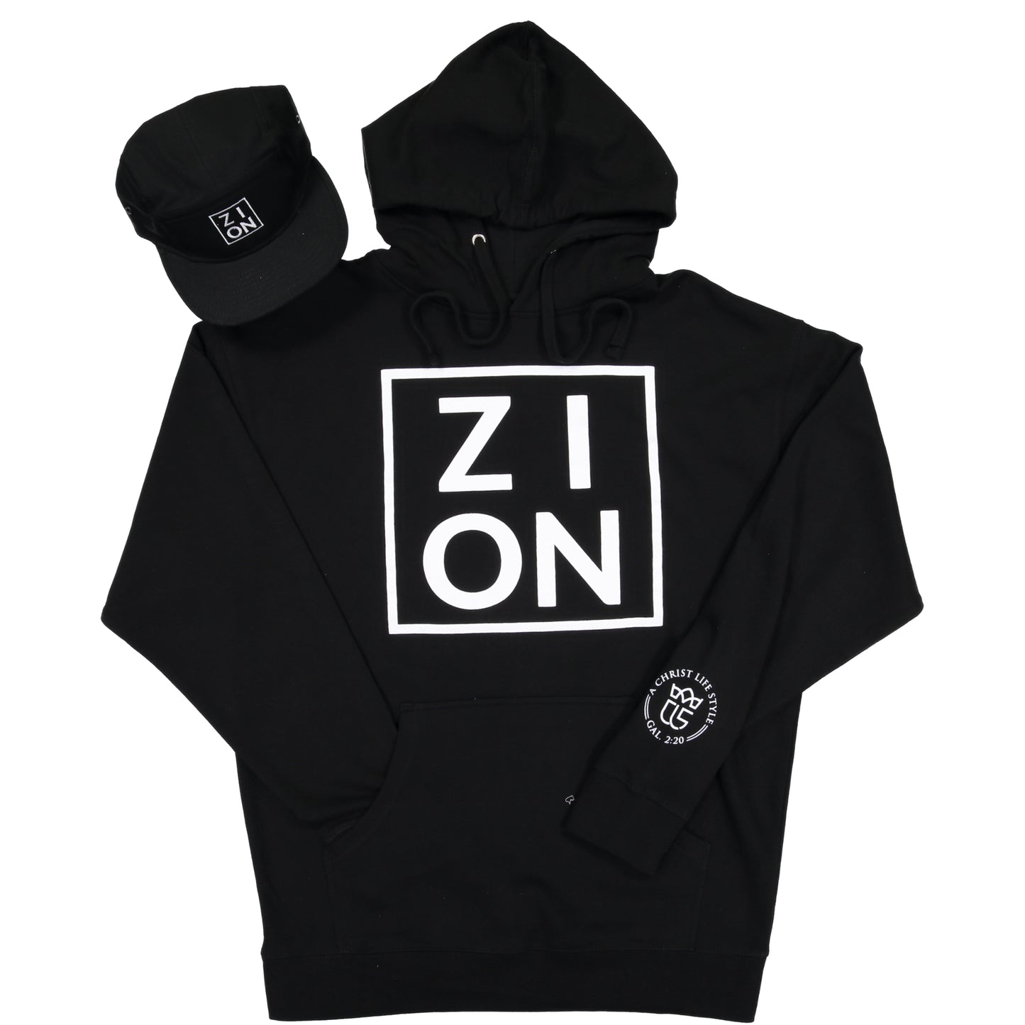 "ZION" Black Hoodie