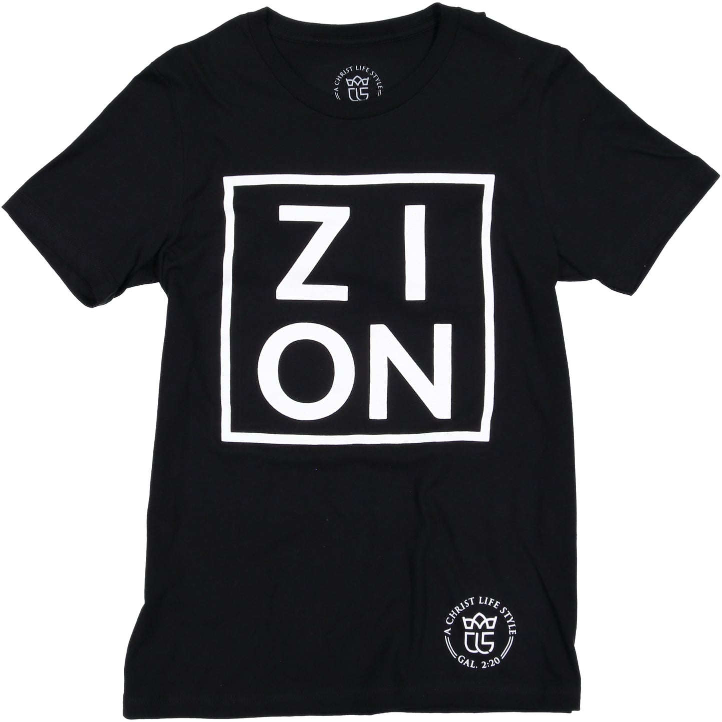 "ZION" Black Tee