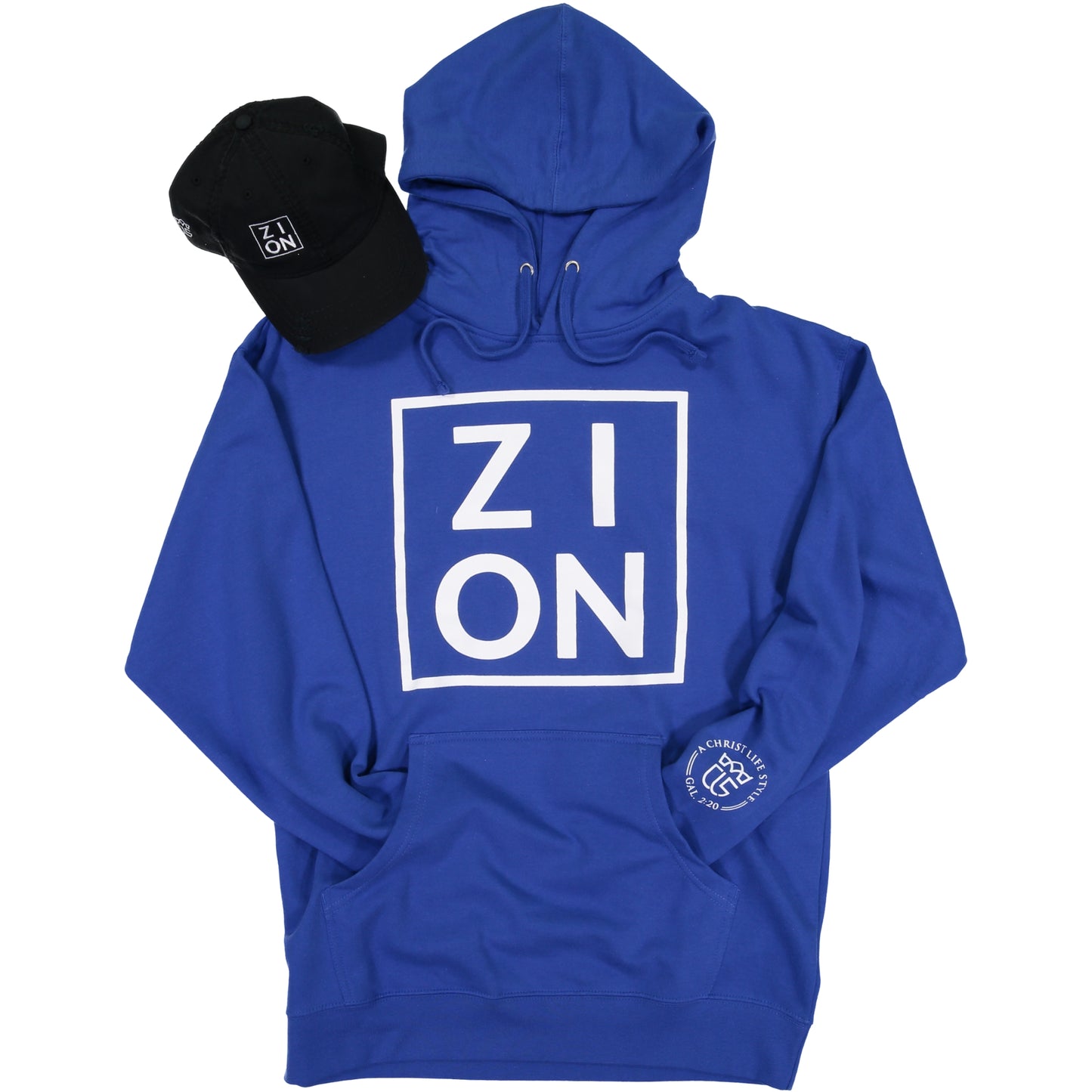 "ZION" Blue Hoodie