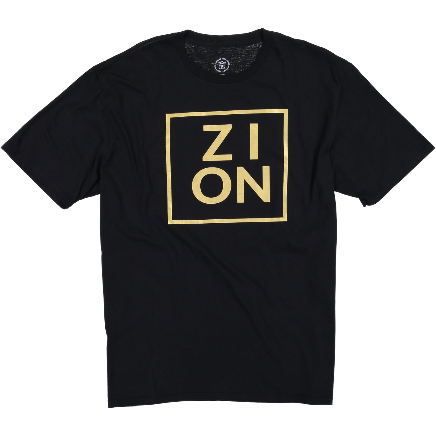 "ZION" Metallic Gold Tee